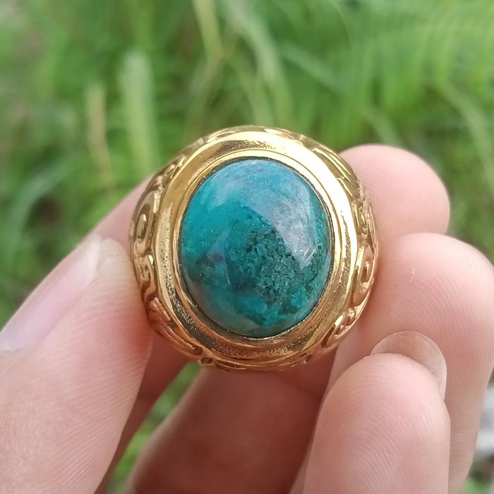 Natural Bacan Doko ( Batu Akik asli Ternate - bukan opal kalimaya )