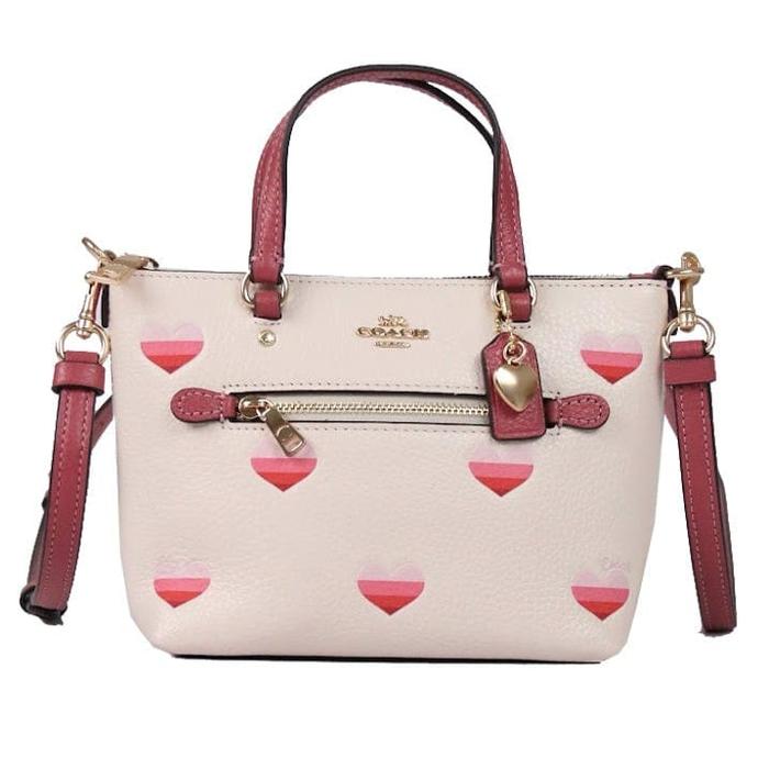 Coach mini gallery chalk heart print