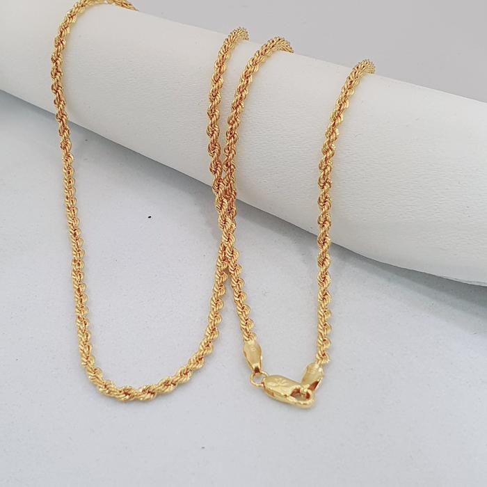 kalung model tambang emas asli kadar 375 | gold 2022