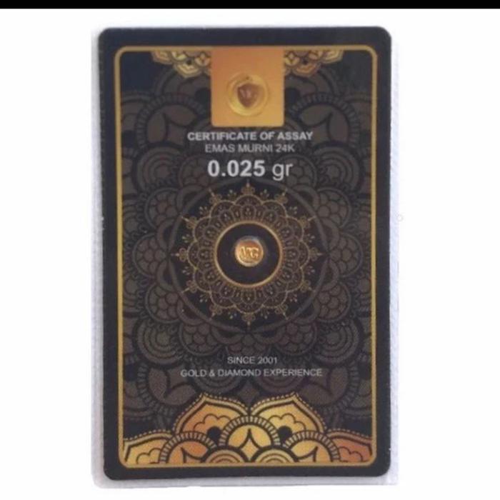 Logam Mulia Emas Mini Gold Minigold 0,025gram 0,025 gr