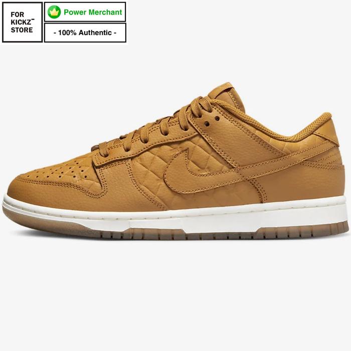 NIKE DUNK LOW WHEAT GUM LIGHT BROWN