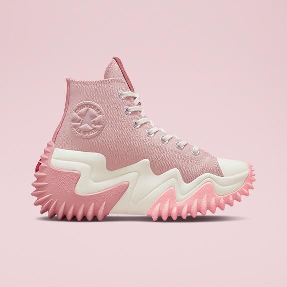 CONVERSE RUN STAR MOTION TRANCE FORM HIGH - STONE MAUVE/RUST PINK