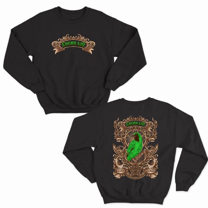 JAKET SWEATER KICAU MANIA BURUNG CUCAK IJO BIG SIZE JUMBO