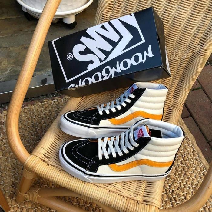 VANS SK8 HI 38 DX X NOON GOONS BLACK YELLOW WHITE ORIGINAL RESMI