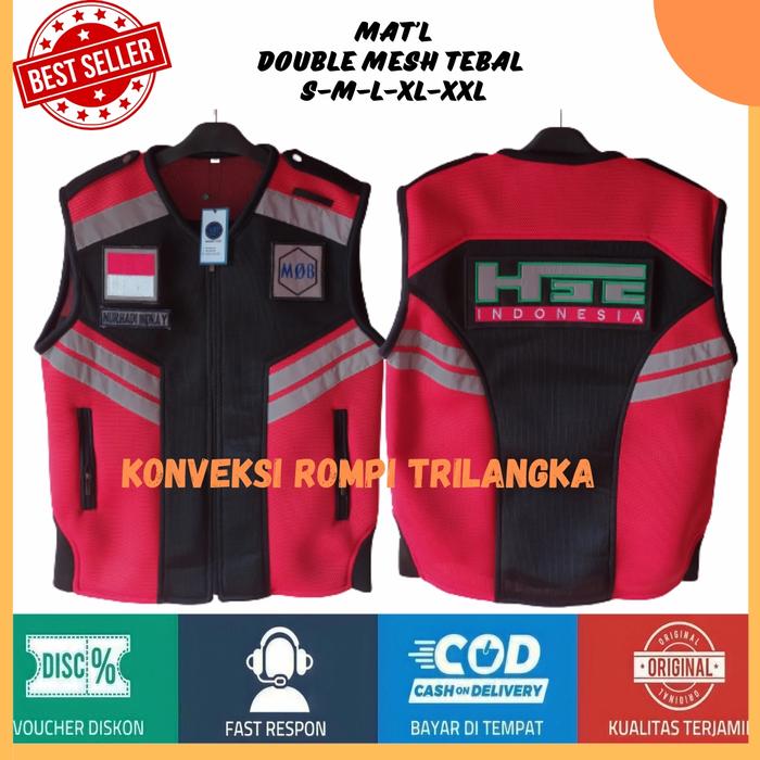 Rompi HSE Merah Full Logo