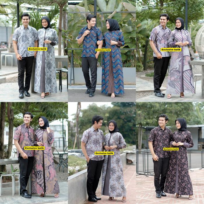 Baju pasangan suami istri/ batik couple/ baju kondangan keluarga