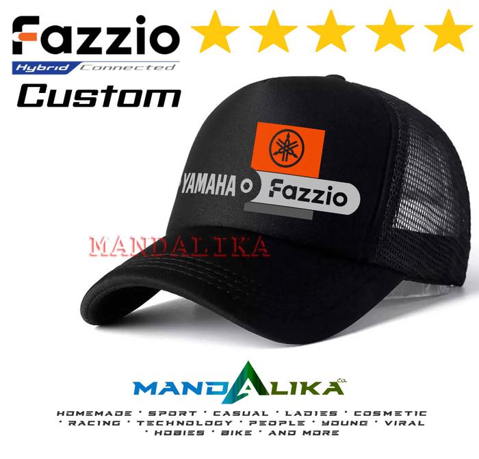 TOPI YAMAHA FAZZIO CUSTOM BLACK MATIC SCOOTER MOTOR MANIA