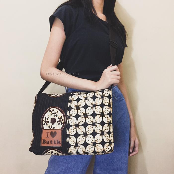 CHALYA SLING BAG | Tas Selempang Batik Jogja Sling bag Besar Oleh Jogj