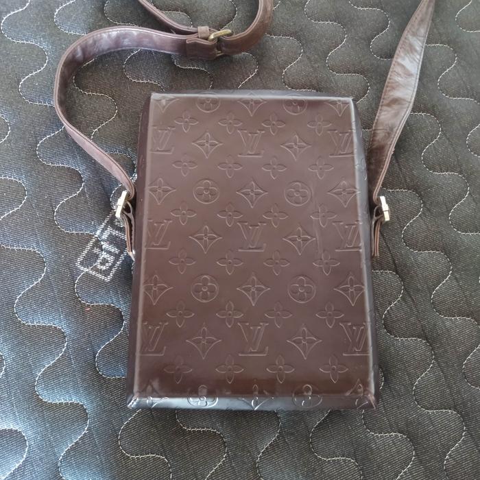 tas selempang pria kulit genuine leather made in france bekas original