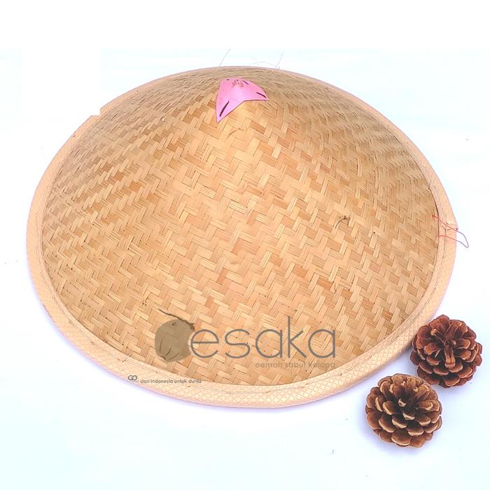 Caping petani anti panas - Caping D35 lebar - Caping bambu
