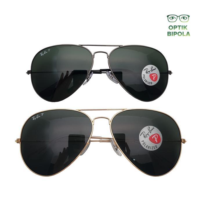 Sunglass RayBan Aviator Original 3025 Polarized size 62 Ray Ban