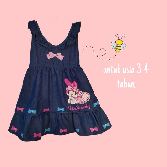 My Melody dress anak perempuan (preloved)