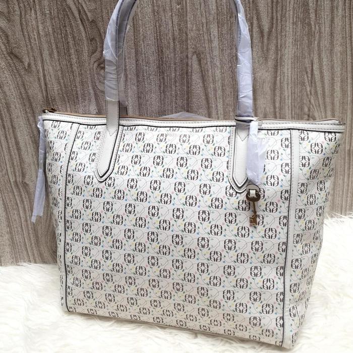 Fossil Sydney Tote Bag White