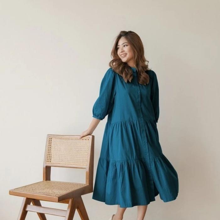 abbeytale poetri dress ocean blue new