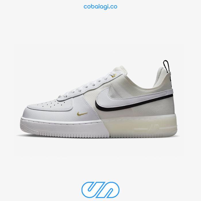 NIKE Air Force 1 React White/Sail/Black/White ORIGINAL RESMI
