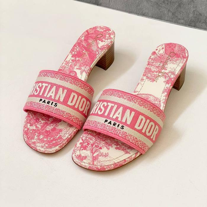 Christian Dior Dway Pump Toile De Jouy PINK