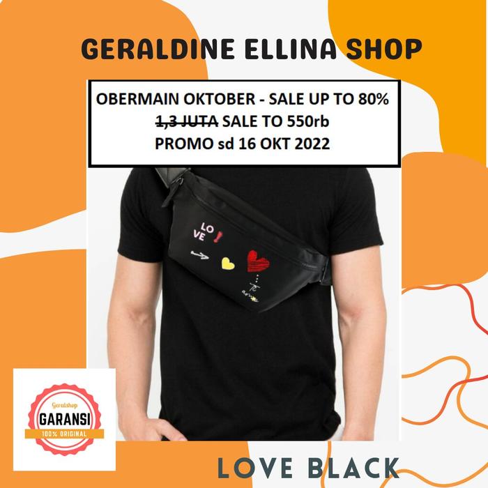 TAS BODY BAG OBERMAIN PRIA ORIGINAL SALE SERI LOVE