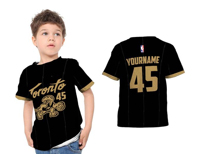 Baju Kaos Anak Jersey Basketball NBA - Toronto Raptors Full Print