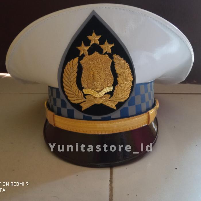 pet pama lantas polri topi polantas terbaru Hm Mawardi Sukabumi