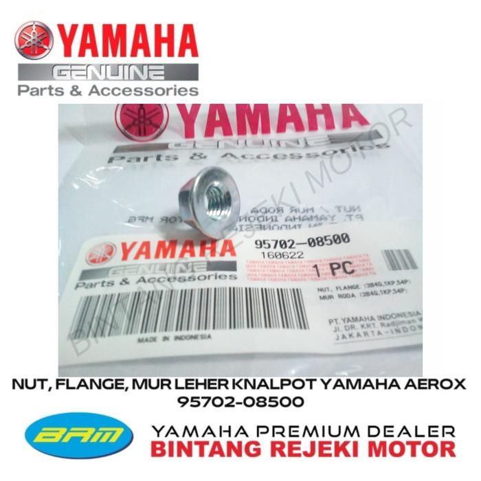 NUT, FLANGE, MUR LEHER KNALPOT YAMAHA AEROX 95702-08500