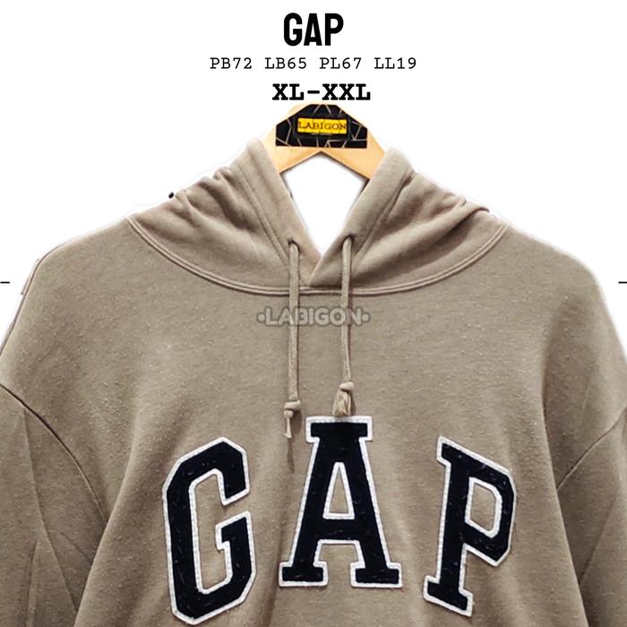 Hoodie Crewneck Sweater GAP Coklat Rare Original Second Thrift XL002