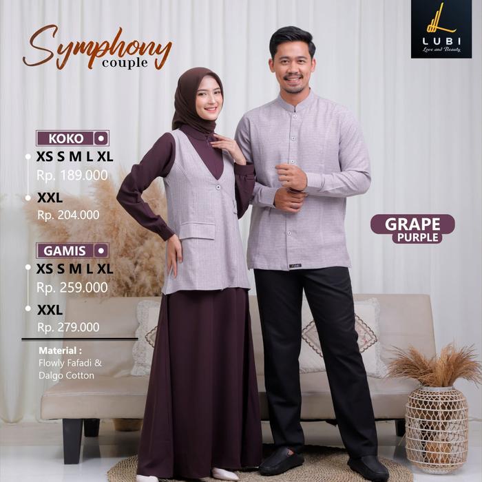 COUPLE LUBI SYMPHONY GRAPE PURPLE