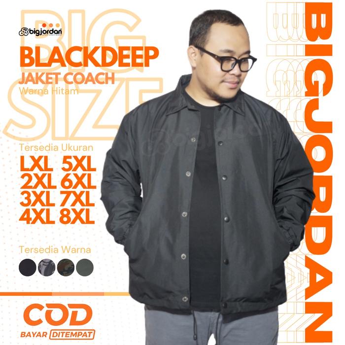 Jaket coach pria big size 2XL 3XL 4XL 5XL 6XL 7XL 8XL ukuran jumbo