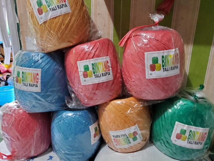 Tali Rafia Warna Kiloan / Tali Rafia Murah / Tali Rafia Hitam Murah