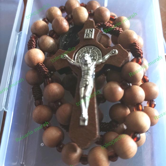 Rosario kayu cendana asli kupang 8 mm