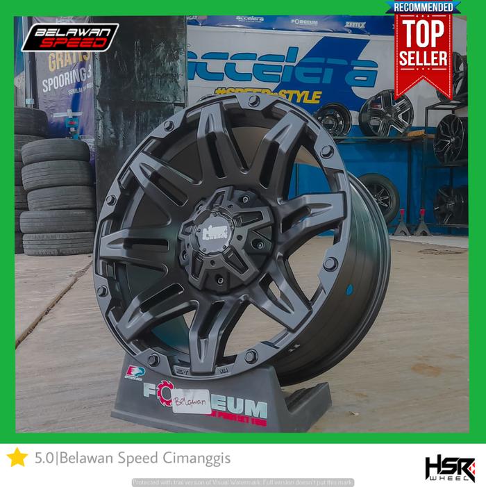 VELEK VELG OFFROAD MOBIL RING 20 PAJERO FORTUNER STRADA R20 HSR RADAK
