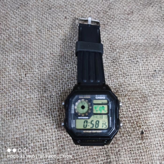 Jam casio iluminator original
