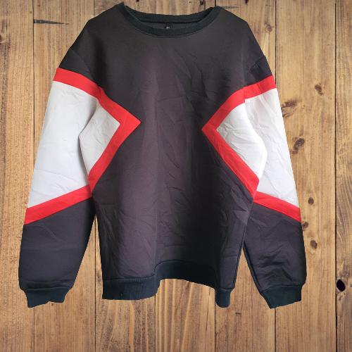 CREWNECK NEIL BARRET NEOPRENE GEOMETRIC