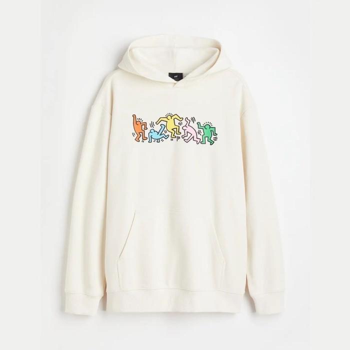 HNM FULL TAG KEITH HARING HARRING HOODIE SWEATER JACKET NEW