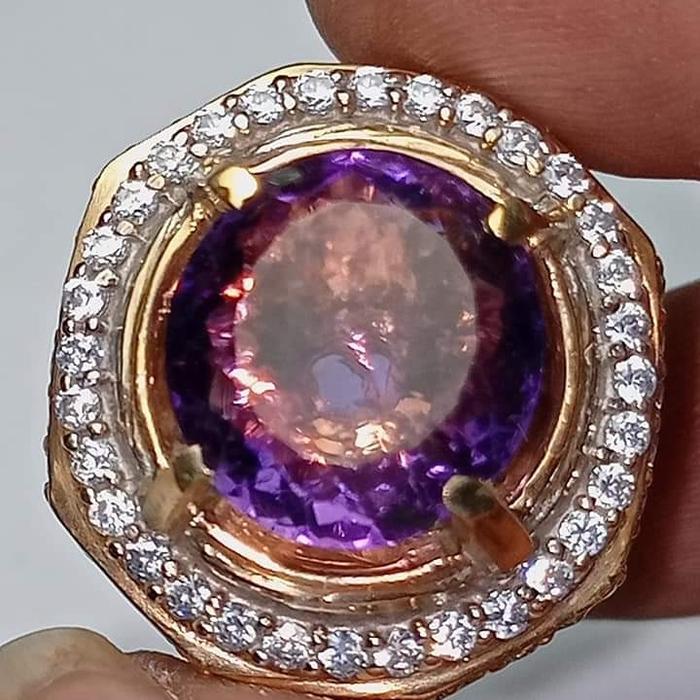 natural amethyst quartz + memo GLI