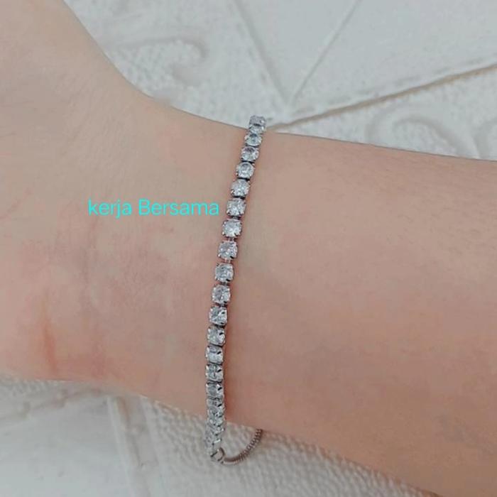 Gelang serut batu zirkon