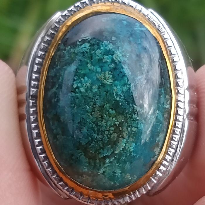 Natural Bacan Doko ( Batu Akik Ternate - bukan pirus opal obi )