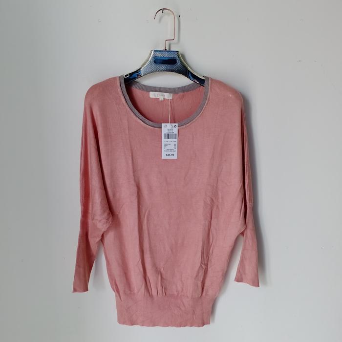 Grove Atasan wanita rajut Korea Kekinian Sweater Rajut wanita Oversize