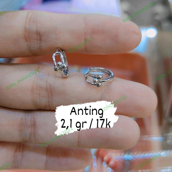 earing emas putih 17k