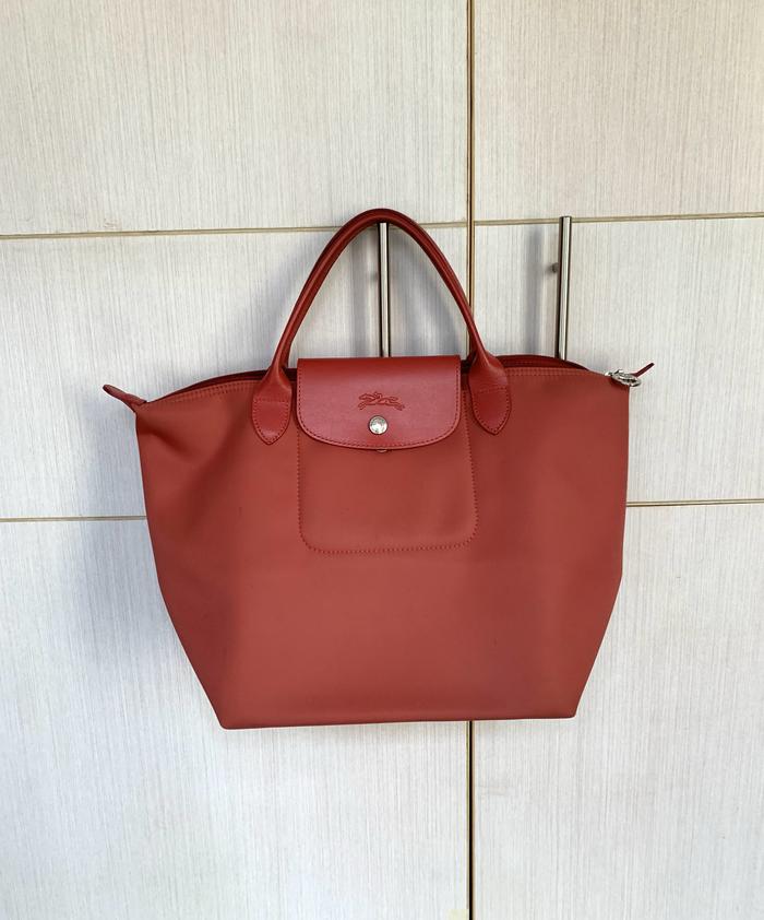 Tas bag Longchamp planetes short handle preloved ori