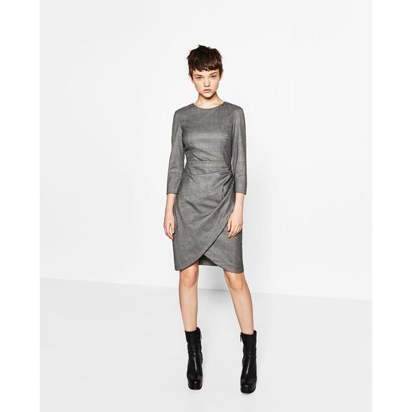 ZARA plaid dress preloved