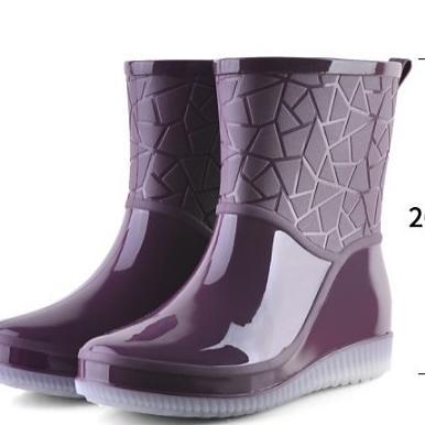 Asli Sepatu Boots Wanita Karet impor / Sepatu Hujan Low Heels +masker