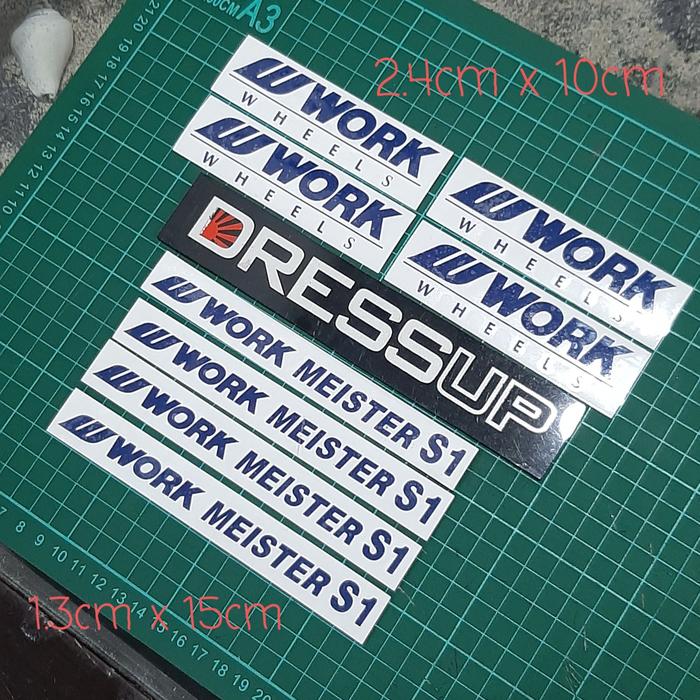 stiker velg WORK MESITER S1