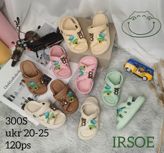 IR-300S Sandal Selop Anak Cewek Tali belakang Merek Irsoe Size 20-25