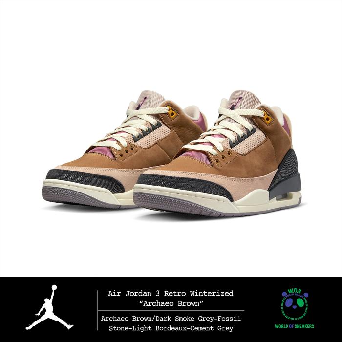 Air Jordan 3 Retro Winterized “Archaeo Brown”