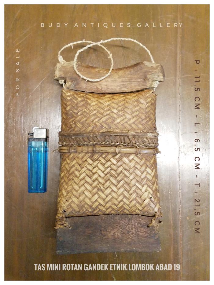 Tas Rotan Gandek Etnik Lombok Size Kecil