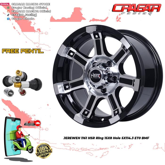 Velg Racing Ring15 Tipe Offroad Hsr Jereweh Ring 15 For arier, Hilux
