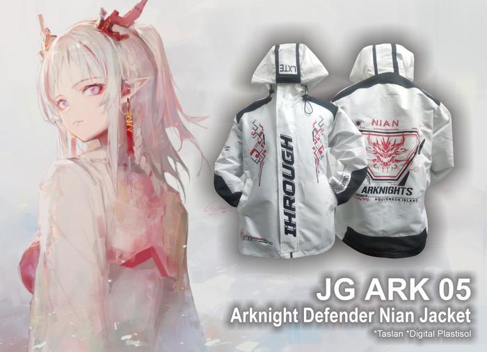Jaket Game Arknight Nian Waterproof Custom Sablon ( JG ARK 05 )