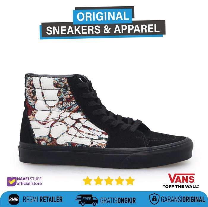 VANS Sk8 Hi Hazy Bones Black White Original Resmi BNIB (PT.Navya)