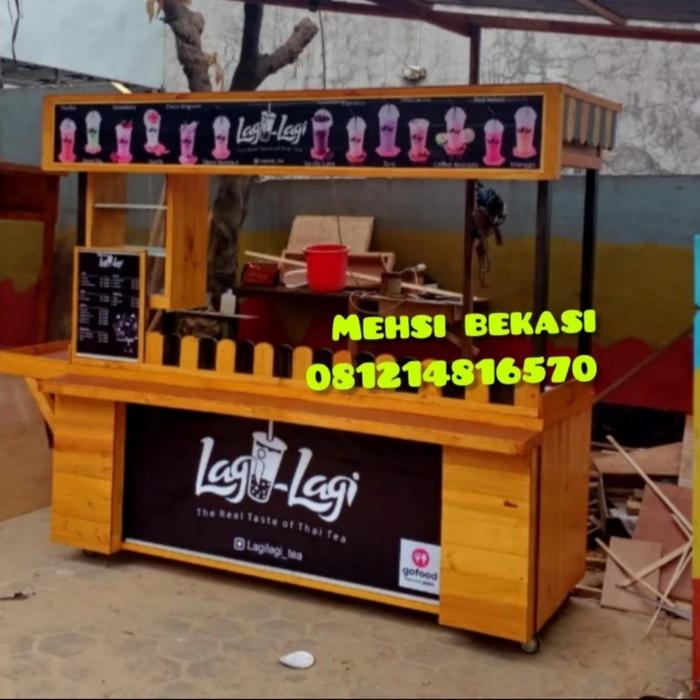 Gerobak minuman Boba, minuman instant dll