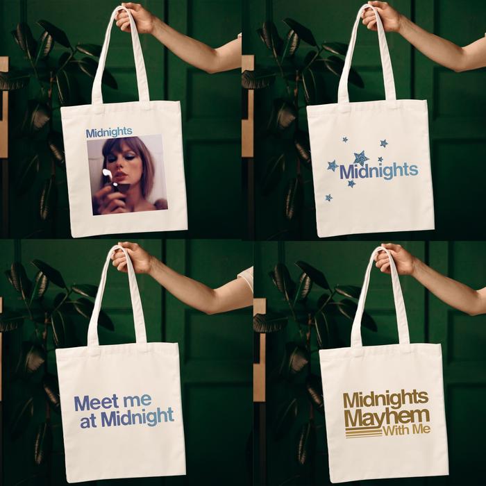 Taylor Swift Midnights Album Totebag - Taylor Swift Totebag Midnights